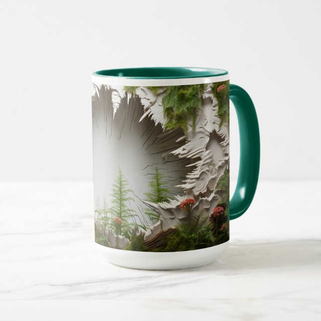 Caneca 3D Paisagem Mug Wrap Sublimação (Frente Esquerda)