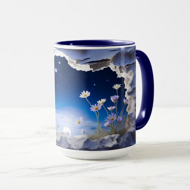 Caneca 3D Paisagem Mug Wrap Sublimação (Frente Esquerda)