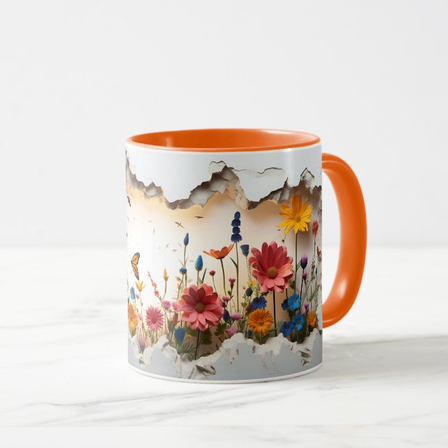 Caneca 3D Paisagem Mug Wrap Sublimação (Frente Esquerda)