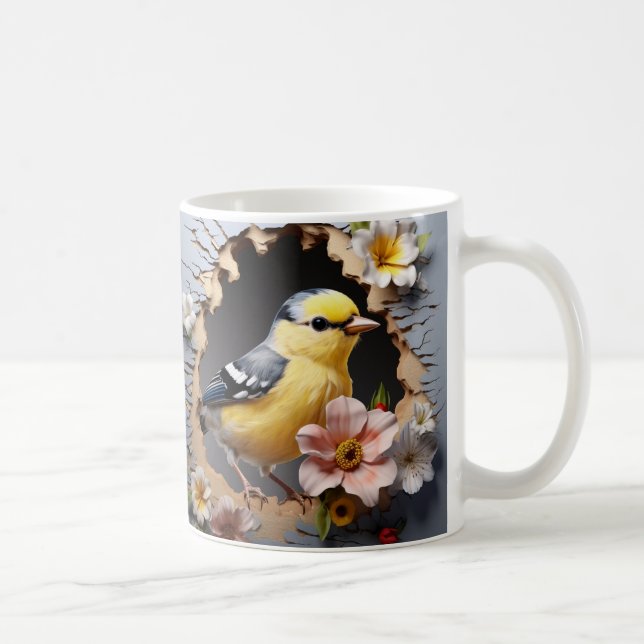 Caneca 3D Pássaro (Direita)