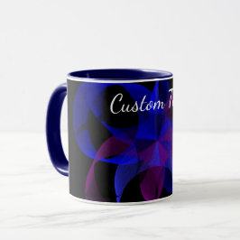 Caneca 3D To 2D Cylinder Ring Geometric Coffee Mug