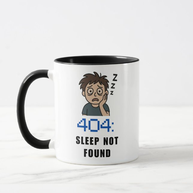 Caneca 404 Sleep Not Found (Esquerda)