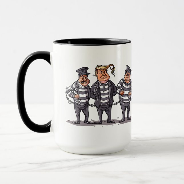 Caneca 45 Ex-Presidente Condenado Felon Donald Trump (Esquerda)
