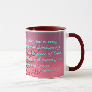 Caneca 4:6 diário dos Philippians da oração