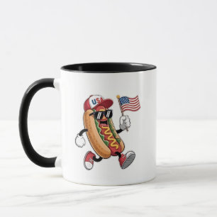 Caneca 4 de julho, Hotdog American Independence 1776