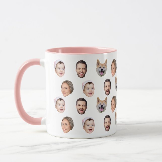 Caneca 4 Fotografias Mug, Oferta Personalizada Da Família (Esquerda)