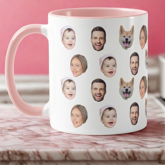 Caneca 4 Fotografias Mug, Oferta Personalizada Da Família (Criador carregado)