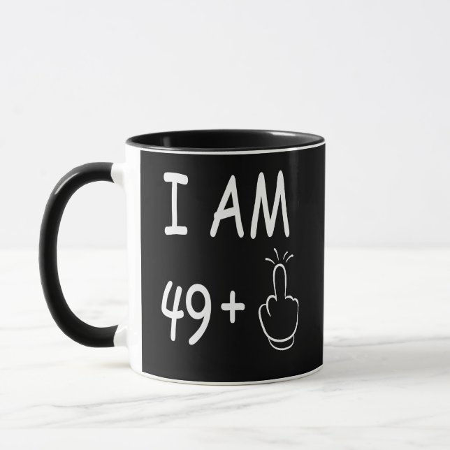 Caneca 50º aniversário, aniversário engraçado (Esquerda)