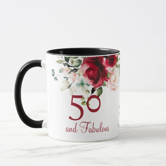 Caneca 50º e Fabuloso Aniversário (Esquerda)