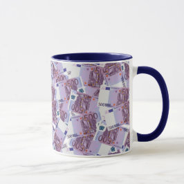Caneca 500 Notas de Euro Mug