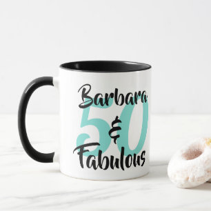 Caneca 50 e Fabuloso Festa de Aniversário Personalizada