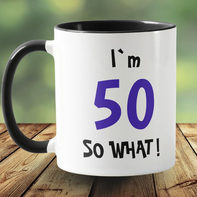 Caneca 50, então, o que é engraçado citar Typografia 50º  (Criador carregado)