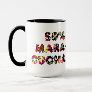 Caneca 50% Maracucha – Design Folclórico de Maraca