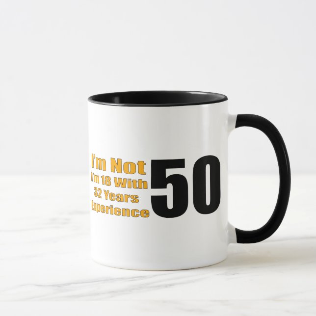 Caneca 50th Presentes de aniversário (Direita)