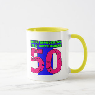Caneca 50th Presentes de aniversário