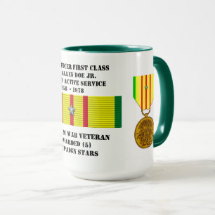 CANECA 5 ESTRELAS GUERRA DO VIETNAME