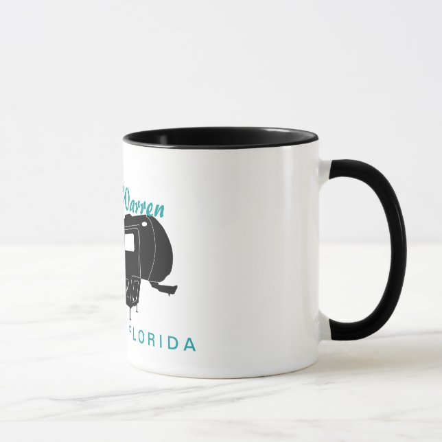Caneca 5o Gráfico da silhueta da roda rv (Direita)