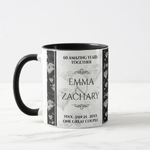 Caneca 60º aniversário do Casamento Diamante