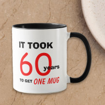 60º aniversário Presentes para Homens Mug - Engraç
