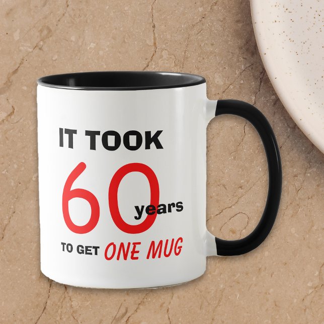 Caneca 60º aniversário Presentes para Homens Mug - Engraç (Criador carregado)