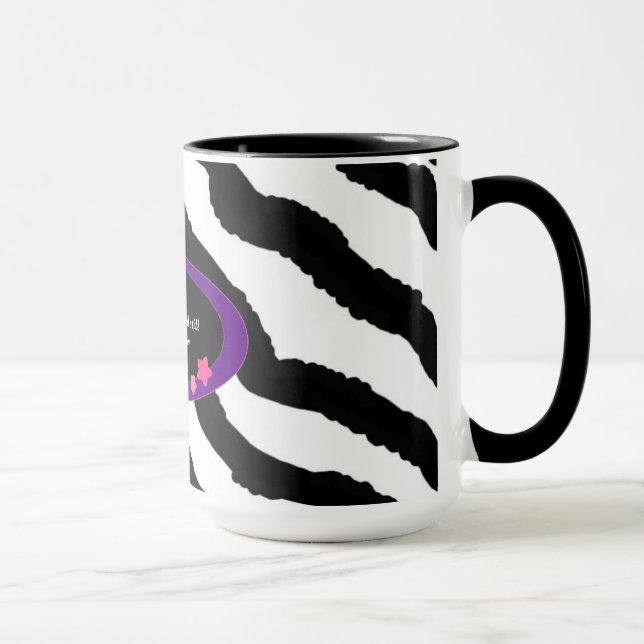 Caneca 60º aniversário, Zebra Impressão (Direita)