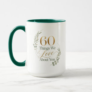 Caneca 60 Coisas Que Amamos Sobre a Mamãe