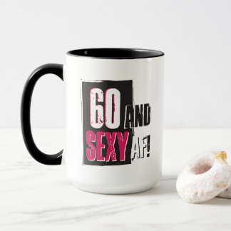 Caneca 60 e Sexy AF Mug - Personalizar Novamente