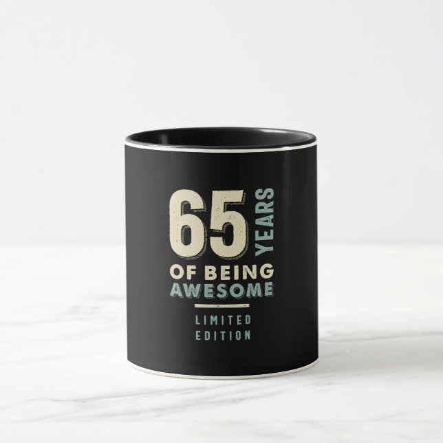 Caneca 65 Anos De Incrível - 65.º Aniversário (Centro)