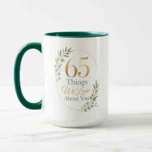 Caneca 65 Coisas Que Amamos Sobre a Mamãe