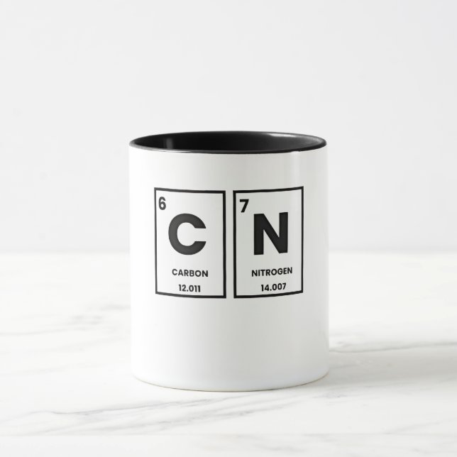 Caneca 67 Módulo de Química do Elemento de Mesa Periódico (Centro)
