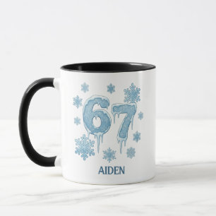 Caneca 67 Natal Personalizado Divertido 6 7 Seis Sete