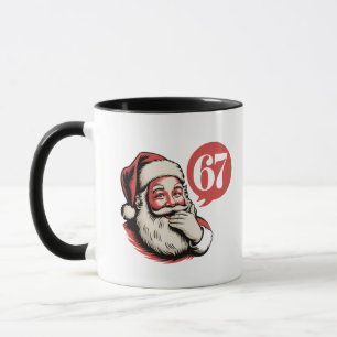Caneca 6 7 Natal Seis Sete Brainrot Papai Noel