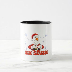 Caneca 6 7 Seis Sete Mão Geração Z Alfa Ganso Natal