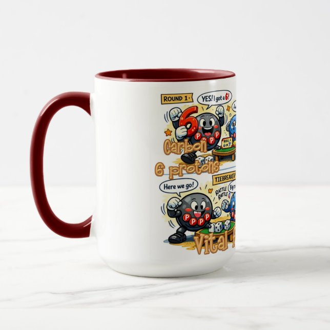 Caneca 6’7” Vital para Elementos Químicos de Sobrevivênci (Esquerda)