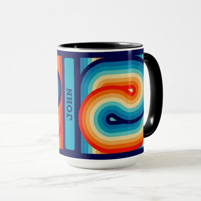 Caneca 70s Double Wave (Frente Esquerda)
