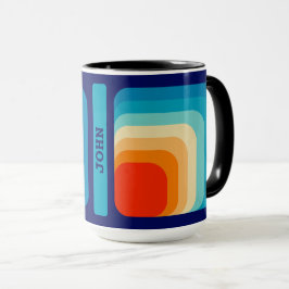 Caneca 70s Square Rainbow