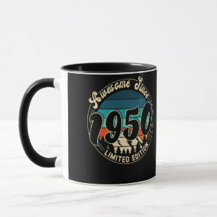 Caneca 72 anos Vintage 72 anos Aniversário de 1950