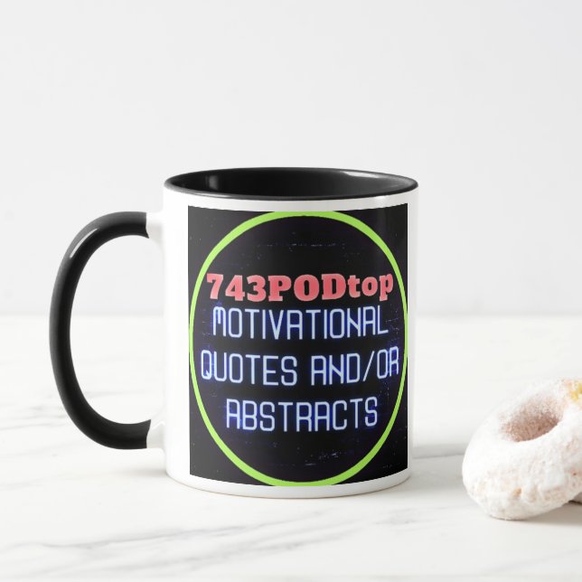 Caneca 743PODtop Zazzle Store Mug (Com Donut)