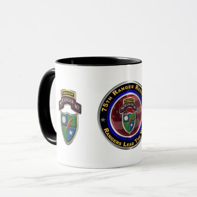 Caneca 75º Regimento Ranger (Frente Esquerda)