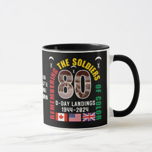 Caneca 80 Aniversário dos LANDINGS afro-americano