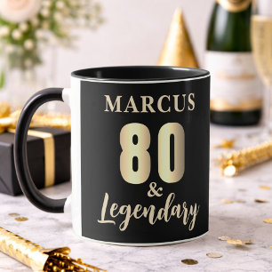 Caneca 80 & Lendário Ouro 80º Aniversário 