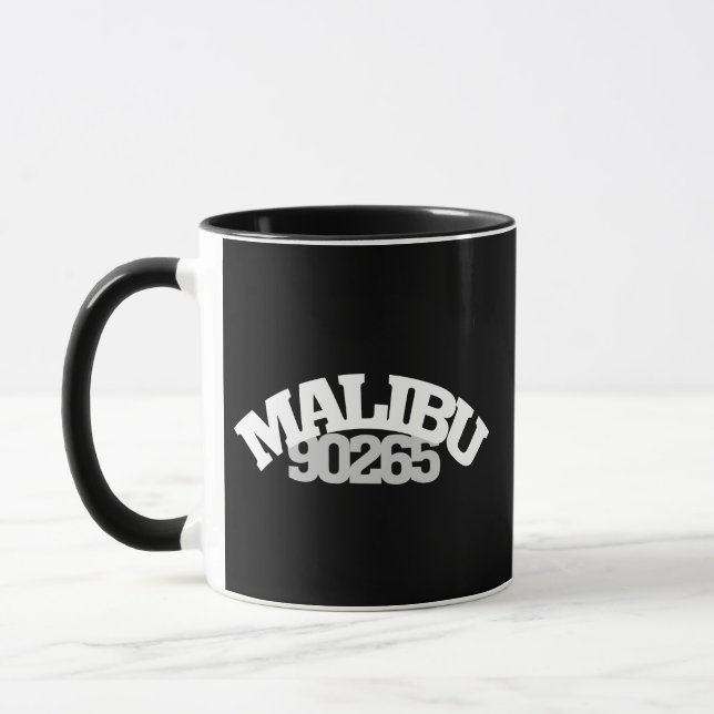 Caneca 90265 Código Postal Malibu Califórnia Pacific Coas (Esquerda)