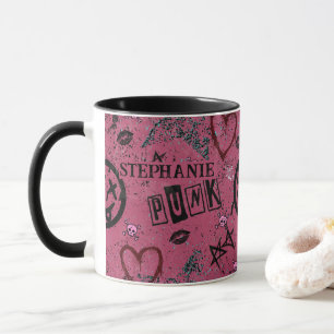 Caneca 90 Retro Rosa Rosa Girly Punk