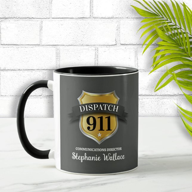 Caneca 911 Operador de Despacho Coffee Personalizado (Criador carregado)
