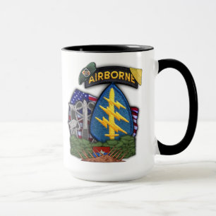 Caneca a 5a guerra do vietname dos veteranos das boinas