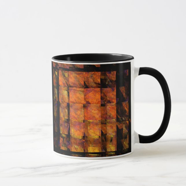 Caneca A Abstrato de Muralha do Café (Direita)