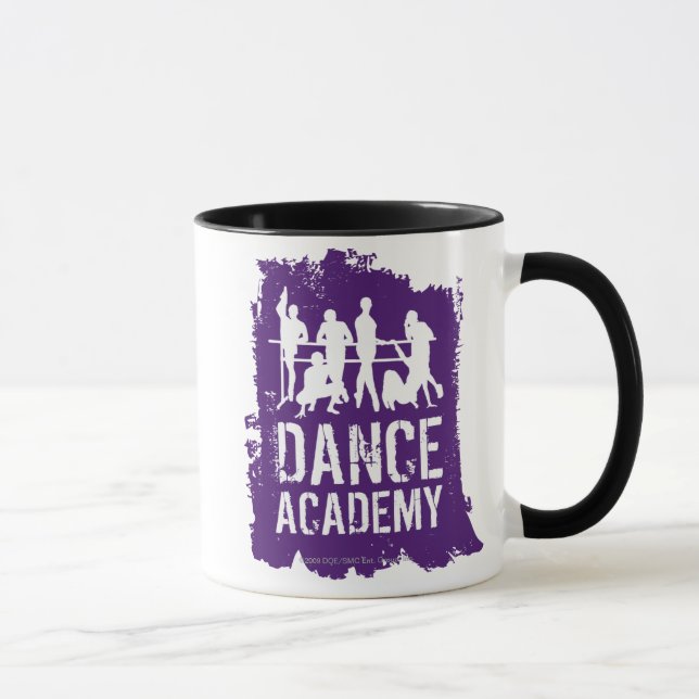Caneca A academia da dança mostra em silhueta o logotipo (Direita)