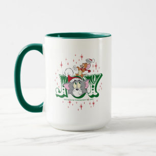 Caneca A alegria de Tom e Jerry Holiday