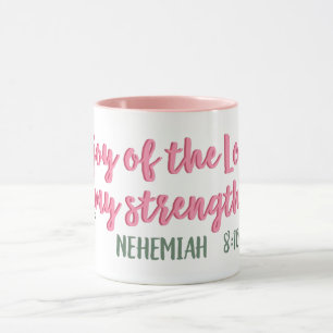 Caneca A alegria do Senhor é a minha força // Bíblia Vers