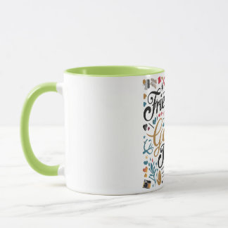 Caneca A amizade é o segmento Ouro da vida